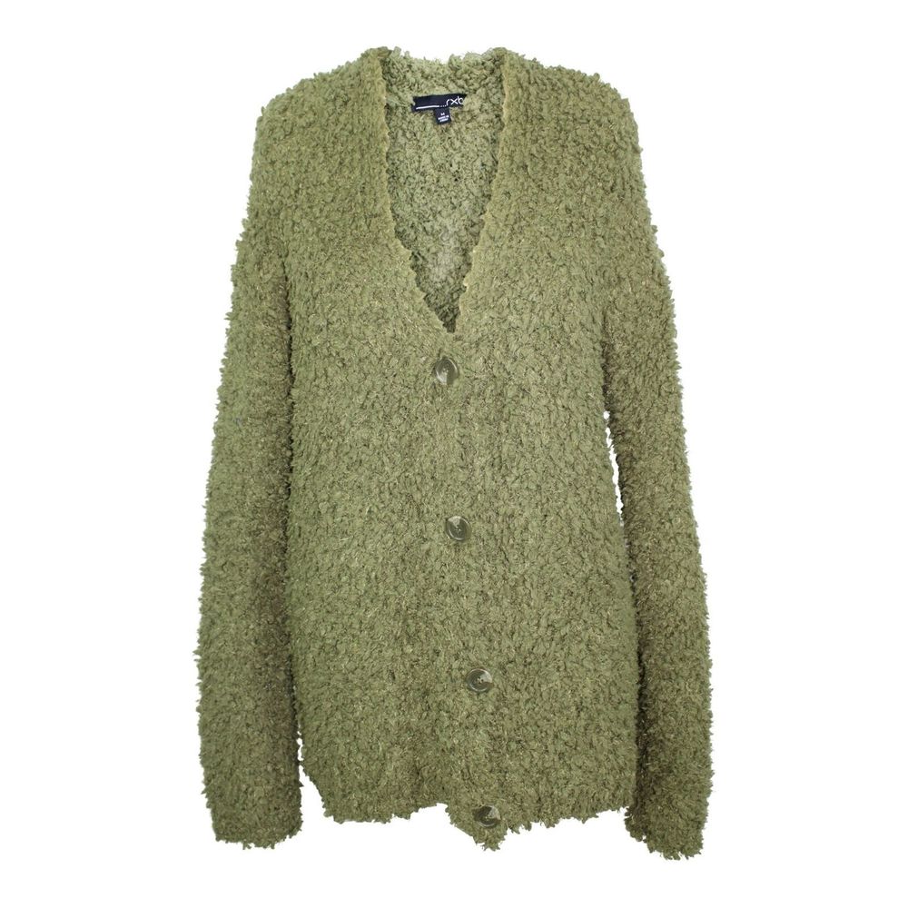 Rxb Boucle Knit Cardigan Med Burnt Olive Green NWT